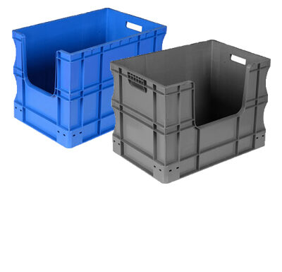 Plastik 400 X 600 Önü Yarım Açık Kasalar