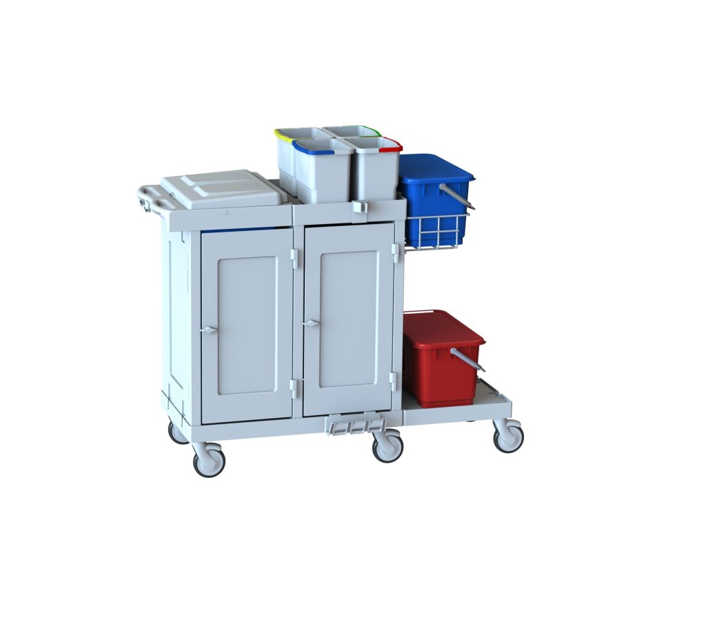 STAFF PRO HASTANE TEMİZLİK ARABASI M 451 S D2 T