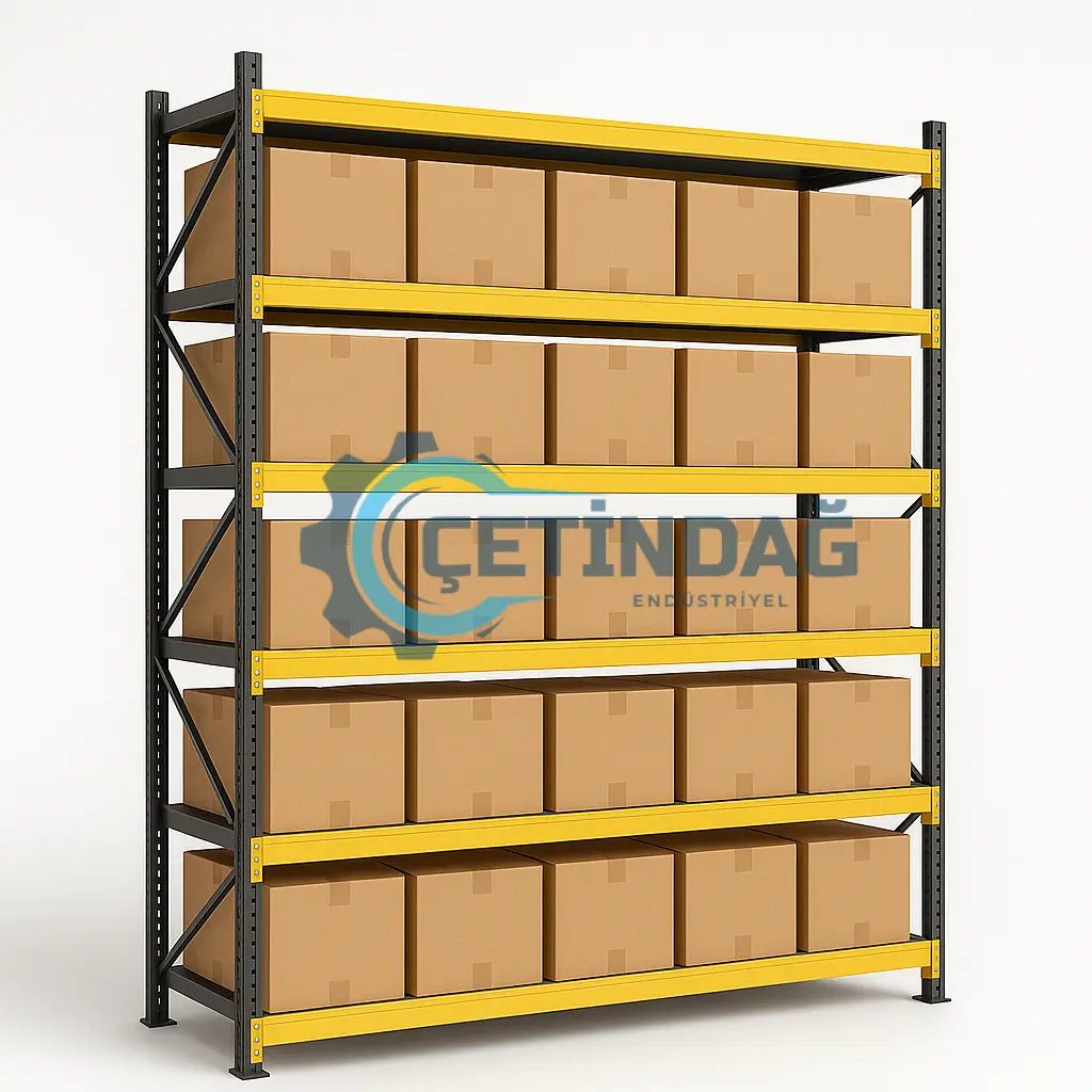 Çetindağ Endüstriyel çelik hafif rack raf detay görüntüsü