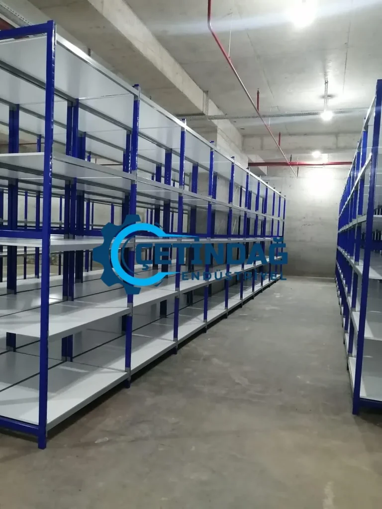 Modüler hafif rack raf sistemi detay görüntüsü