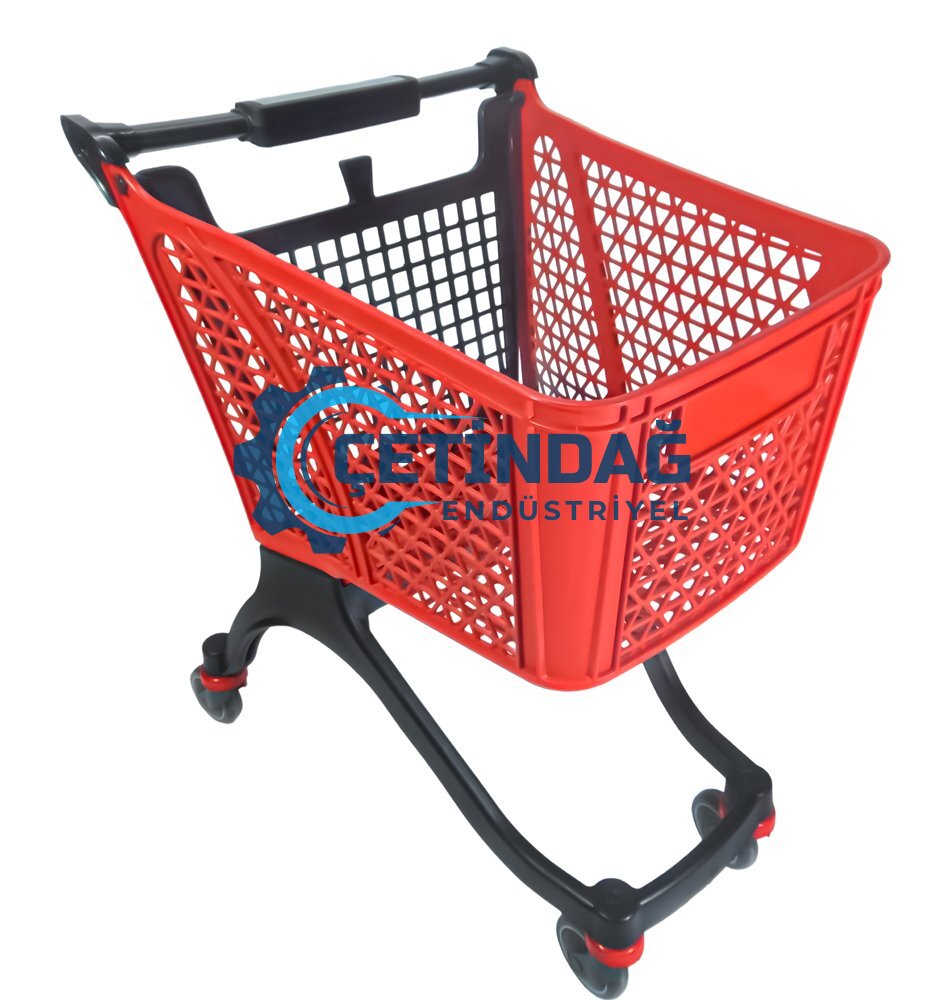 80 Litre Bebesiz Plastik Market Arabası | Çetindağ Endüstriyel