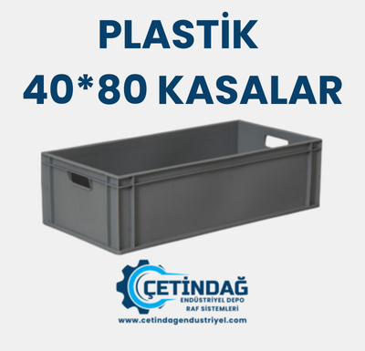 Plastik 400 X 800 Kapalı Kasalar