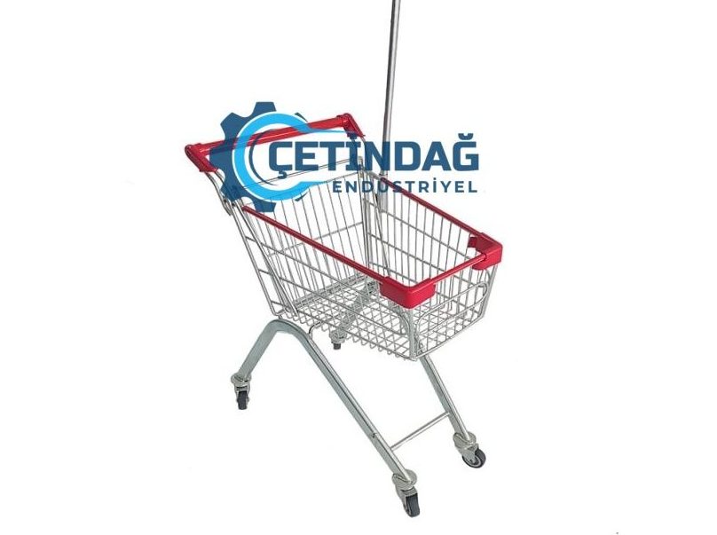 25 Litre Bayraklı Çocuk Alışveriş Arabası | Çetindağ Endüstriyel