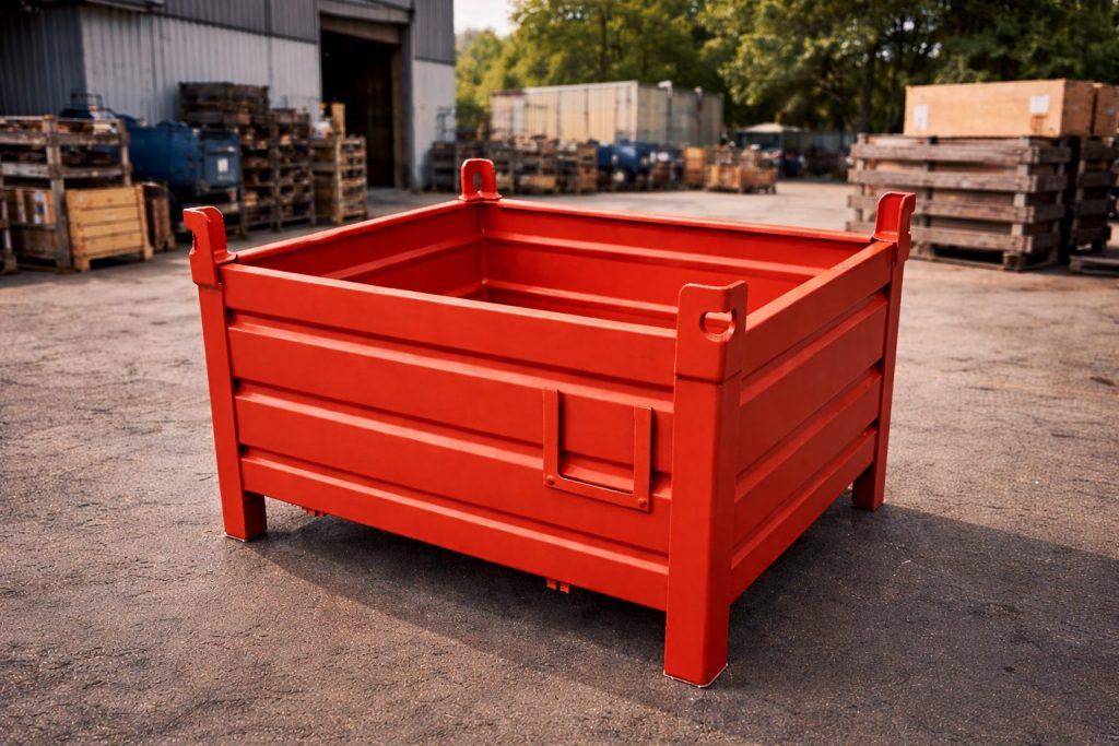 Bursa sanayi metal kasa istiflenebilir metal taşıma kasası