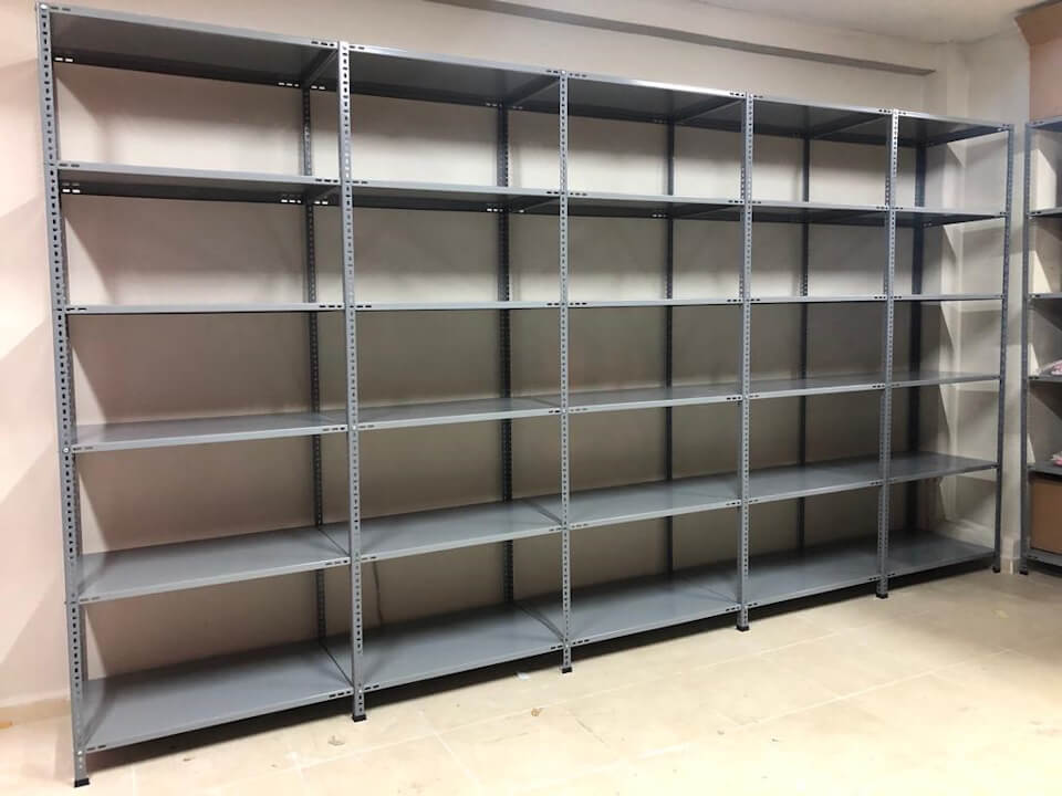 İkitelli çelik raf depo raf sistemi metal raf uygulaması