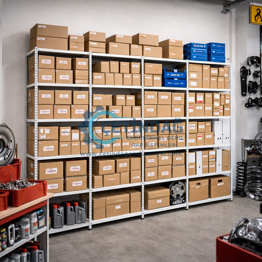 İstanbul çelik raf depolama sistemi kutulu ürün depo raf düzeni