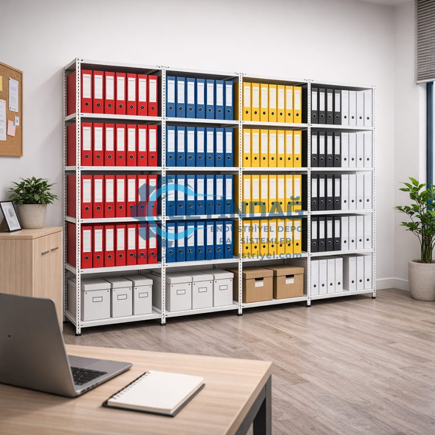 İstanbul çelik raf sistemleri ofis arşiv raf düzeni metal raf sistemi