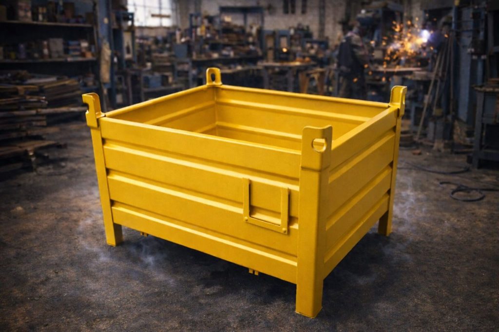 İstanbul sanayi tipi metal kasa istiflenebilir metal taşıma kasası