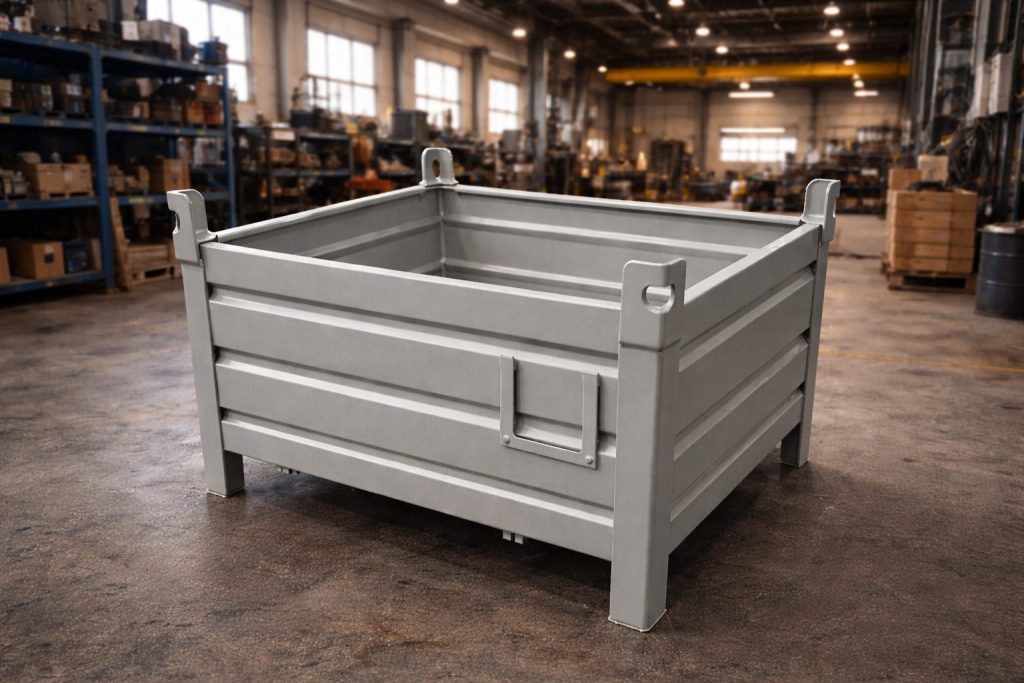 İzmir metal kasa imalatı sanayi tipi metal taşıma kasası