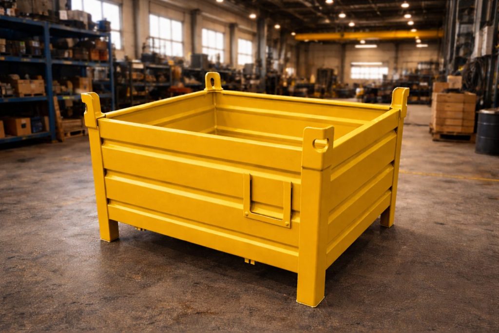 İzmir sanayi tipi metal kasa istiflenebilir metal taşıma kasası