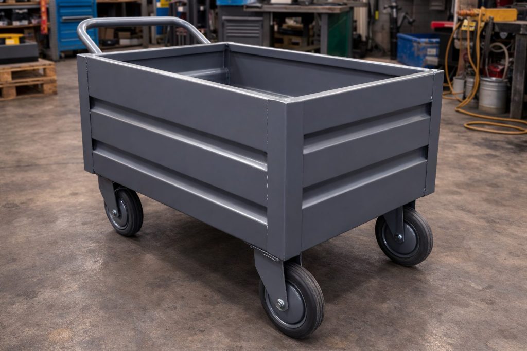 TEKERLİ METAL TAŞIMA KASASI