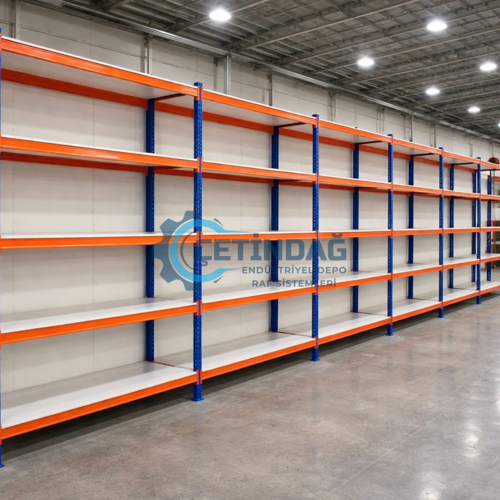 Ümraniye hafif rack depo raf sistemi kurulumu yapılmış depo içi görünüm